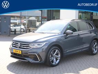 Volkswagen TIGUAN 1.5 TSI R-Line 110KW/150PK DSG, R-line binnen en buiten, virtual dashboard, camera, adapt cruisecontrol, Led, Spiegelpakket, Navigatie, DAB, 19 inch R-Line wielen, aanvullende garantie tot juni 2025 of tot 100.000k