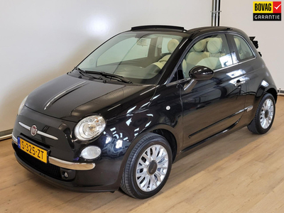 Fiat 500C 0,9 Lounge | Cabrio | Parkeersensor | Half-leder | Airco | Dealeronderhouden| incl. BTW auto