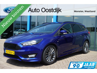 Ford Focus Wagon 1.0 ST-Line 125PK Navi Climate Cruise Control Carplay Verwarmde Voorruit Parkeersensoren Privacy Glass *Sportief*