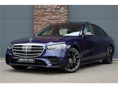 Mercedes-Benz S-Klasse 500 4M Lang AMG Line Aut9, Manufaktur,Distronic+, 3D, MBUX Tablet, Nappa Leder, Massage, HUD, Zonweringspakket, Vierwielbesturing, Softclose,Airmatic,Stoelventilatie V+A, Etc.