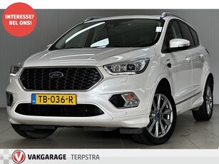 Ford Kuga 1.5 EcoBoost Vignale/ Trekhaak!/ Pano-Dak!/ LED Koplampen/ 18''LMV/ Camera/ Stoel+Stuurverw./ Elek.Klep/ Elek.Stoel(en)+Memory/ Keyless/ DAB+/ Apple+Android/ Clima/ Navi/ Cruise/ Bluetooth/ Multi.LEDER.Stuur/ Elek