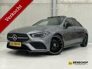 Mercedes CLA-klasse 200 AMG Panodak Wide Screen Navi Carplay Camera Burmeister 19 inch NL Auto