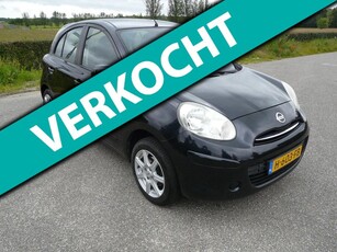 Nissan Micra 1.2 Acenta 2012, vol jaar Apk en Service beurt , weinig KM , kleine zuinige auto, NIEUWSTAAT !!