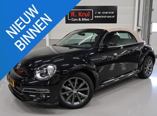 Volkswagen Beetle Cabriolet 1.2 TSI Design App connect Airco-ecc Camera Beige kap beige stof Nieuwstaat Boekjes aanwezig Navigatie Parkeersensoren Cruise control Sportvelgen