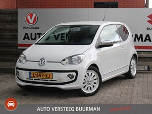 Volkswagen up! 1.0 high up! Parkeersensoren Achter, Lederen Bekleding, Stoelverwarming, Navigatie, Bluetooth