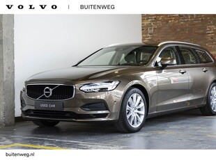 Volvo V90 T5 Momentum | Dealer onderhouden | Parkeerverwarming | Stoelverwarming | Keyless entree | Stoel- en stuurverwarming | BLIS | Lederen bekleding | Elektrisch bedienbare achterklep | Adaptive cruise control