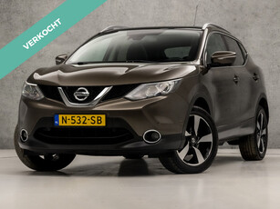 Nissan QASHQAI 1.2 Sport (PANORAMADAK, NAVIGATIE, 360 CAMERA, STOELVERWARMING, LEDER, KEYLESS, GETINT GLAS, SPORTSTOELEN, CRUISE, TREKHAAK, LED KOPLAMPEN, NIEUWSTAAT)