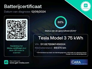 Tesla Model 3 Long Range AWD 75 kWh 88% SOH Trekhaak