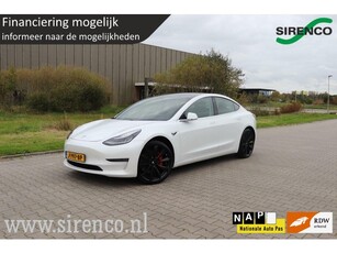 Tesla Model 3 Performance AWD 75 kWh autopilot 462pk