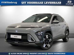 Hyundai KONA 1.6 GDI HEV Premium Sky Hybride Automaat met Glazen Panoramadak, Lederen Bekleding en Navigatie Uit voorraad leverbaar!