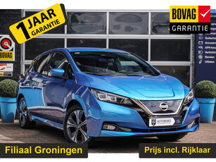 Nissan LEAF *€2.000,- SUBSIDIE MOGELIJK!* N-Connecta 40 kWh | 360 graden | Voorstoelen Verwarmd | Navigatie | Stuurverwarming | Rijklaar + 12 Maand BOVAG Garantie