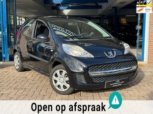 Peugeot 107 1.0-12V XS 2010 Zwart 5drs AIRCO Elektr NAP!