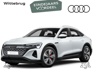 AUDI Q8 ETRON Sportback 50 quattro Advanced 95 kWh | Nieuw 90k | Matrix | Head Up | Memory | Elektr stuurwiel | 22kW lader | Sportstoelen | Leder-Dinamica | 4-zone climate | Camera | Tour pakket