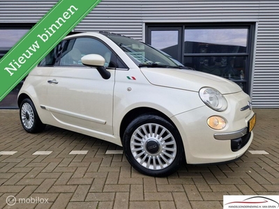 Fiat 500 1.2 Lounge LEDER SCHUIFKANTELDAK NAP! AUTOMAAT