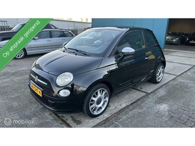 Fiat 500 1.4-16V Lounge, Airco,Nap,Panodak,Half leer