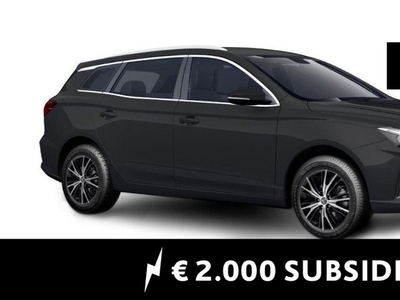 MG 5 Long Range Luxury 61 kWh / Pebble Black ACTIE € 4500,= voorraad registratiekorting ( Particulier € 2000,= subsidie mogelijk) / diverse kleuren op voorraad !!!! / 380 WLTP