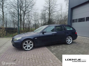 Mooie BMW e61 525i Touring met zwart leren sport interieur