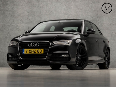 AUDI A3 Limousine 1.4 TFSI S-Line Sport Black Edition 150Pk Automaat (2X S-LINE, NAVIGATIE, LEDER, XENON, STOELVERWARMING, SPORTSTOELEN, PLAT S-LINE SPORTSTUUR, ZWART HEMEL, NIEUWSTAAT)