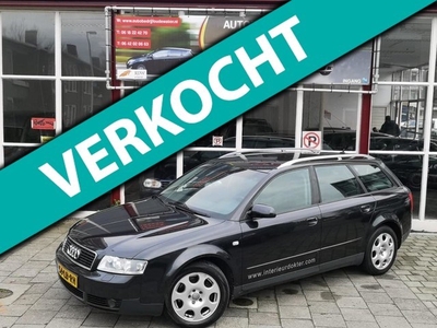 Audi A4 Avant 2.5 TDI V6 120KW 2002 Zwart ECC/Navi/VERKOCHT!