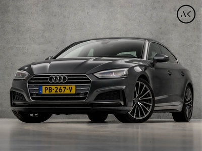 AUDI A5 Sportback 2.0 TFSI S-Line Sport 191Pk Automaat (DIGITAL COCKPIT, 2X S-LINE, SFEERVERLICHTING, GROOT NAVI, BANG&OLUFSEN, STOELVERWARMING, LEDER, SPORTSTOELEN, ZWART HEMEL, ELEK ACHTERKLEP, FLIPPERS, NIEUWSTAAT)