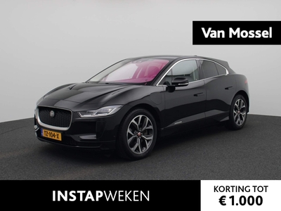 JAGUAR I-PACE EV400 SE 90 kWh | PANORAMADAK | APPLE CARPLAY | MERIDIAN AUDIO | MEMORY SEATS | ACHTERUITRIJCAMERA | LEDEREN BEKLEDING | ELEKTRISCHE BEDIENBARE ACHTERKLEP |