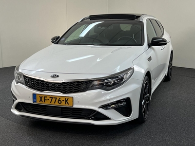 KIA Optima Sportswagon 1.6 T-GDI GT-Line Automaat Schuif kantel dak/ Afn. trekhaak/ Leder / Navi / 360 Camera / Vol , stationcar, bj 2019