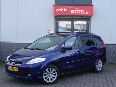 Mazda 5 1.8 Executive 7p airco cruise 2008 blauw