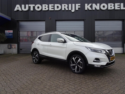 NISSAN QASHQAI 1.2 Tekna, NL AUTO, AUTOMAAT, NAP, TREKHAAK, NAVI, LED, 360 CAMERA, HALFLEDER