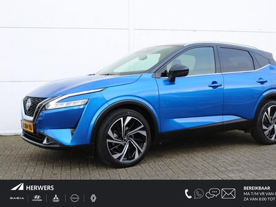 NISSAN QASHQAI 1.3 MHEV Xtronic Tekna Plus / Leder / Navigatie + Apple Carplay/Android Auto / Panoramadak / Stoel- + Stuurverwarming / Keyless Entry + Start /