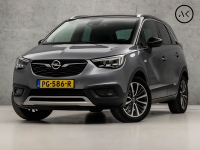 OPEL CROSSLAND X 1.2 Turbo Innovation Luxury Sport (APPLE CARPLAY, NAVIGATIE, 360 CAMERA, HEAD-UP DISPLAY, STUUR/STOELVERWARMING, LEDER, SPORTSTOELEN, GETINT GLAS, KEYLESS, LED KOPLAMPEN, NIEUWSTAAT)