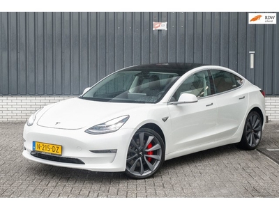 Tesla Model 3 Performance 75 kWh Panoramadak