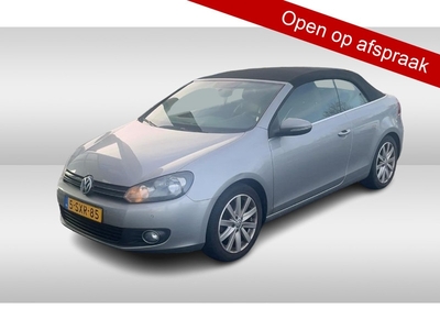 VOLKSWAGEN GOLF Cabriolet 1.2 TSI BlueMotion / NL Auto! / Leder / Windscherm / Navigatie / Parkeerhulp V+A / 17'' / Cruise Control / Stoelverwarming