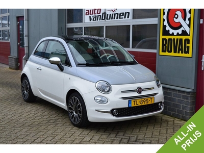 Fiat 500 0.9 TwinAir Turbo Collezione O.a: Clima, Navi, Cruise, Phone, PDC, Pano, Etc. All-in prijs!