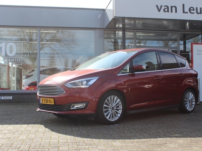 FORD C-MAX 1.5 TITANIUM CRUISE KEYLESS NAVI CLIMA STOEL-STUUR-VOORRUIT-VERWARMING AFN-TREKHAAK PARK-SENSOREN EL-ACHTERKLEP EL-SPIEGELS 17'' LM-VELGEN