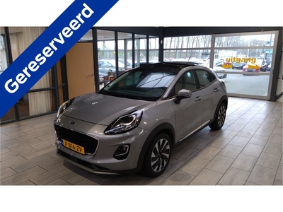 Ford Puma EcoBoost Hybrid 155 pk Titanium | Winter Pack | Camera| Pano | Adapt. Cruise | Navi | LED | El. a. klep | Garantie tm 2027