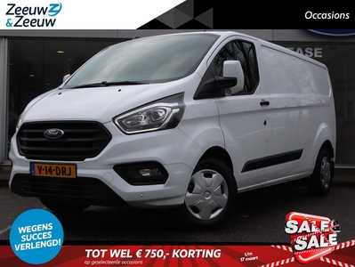 Ford Transit Custom 300 2.0 TDCI L2H1 Trend 130PK | Navigatie | Cruise Control | Parkeersensoren | Betonplex laadvloer | Wandbekleding | Laadruimteverlichting | Snel leverbaar! |