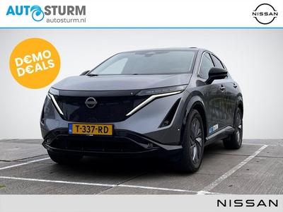 Nissan Ariya Evolve 91 kWh | Panoramadak | Nappa Leder | Head-Up Display | Camera Spiegel | Adapt. Cruise Control | Stuur- + Stoelverwarming | Rijklaarprijs!