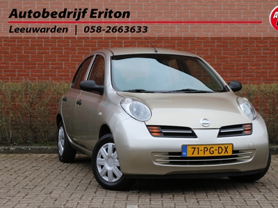 NISSAN MICRA 1.2 81pk Visia AUTOMAAT | NL-auto | 5 deuren | Airco | Elek. ramen | Metallic | Centr. deurvergr. | Stuurbekrachtiging | Trekhaak | Radio/CD |