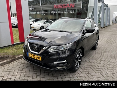 Nissan QASHQAI 1.2 DIG-T TEKNA Nav., 4 Camera's, Leer/Stof, Trekhaak, Stoelverwarming, Panoramadak, Climate, Cruise