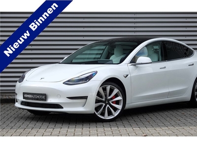 Tesla Model 3 Performance 75 kWh | Leder | Panoramadak | Nieuwstaat | BTW | NAP |