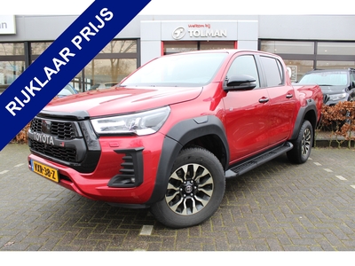 TOYOTA HI-LUX HiLux 2.8 D-4D Double Cab GR Sport VAN Automaat | Rijklaar | Trekhaak | Tonneaucover | JBL | Alcantara | Keyless | Stoelverw. | LED