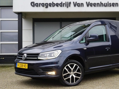 Volkswagen Caddy 2.0 TDI 102pk DSG L1H1 Exclusive Edition LED 17inch LM Navi App-Connect Adaptive Cruise Control 52183km Starlight Blue Metallic! *NL Caddy*