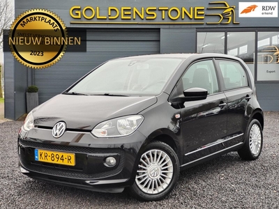 Volkswagen Up! 1.0 high up! Automaat,2e Eigenaar,Navi,Airco,Cruise,PDC,Leder,Stoelverwarming,APK tot 11-2024