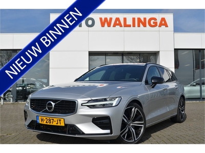 Volvo V60 2.0 T4 R-Design Polestar | Memory | Carplay | 1/2 Leer | Gebl ruiten | Borden herkenning | Lane assist | 19 inch