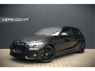 BMW 1-serie 118i Edition M-Sport Shadow High Executive | Harman Kardon | Panoramadak | Stoelverwarming | Stuurverwarming | Keyless | Camera | Navigatie | Shadowline | DAB | PDC |