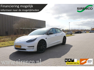 Tesla Model 3 Long Range AWD 75 kWh black&white de-chrome uitstraling! autopilot dual motor stoelverwarming v+a panodak