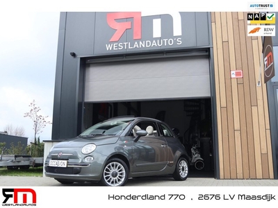 Fiat 500 Cabrio 0.9 grijs/ airco/NLauto/NAP/PDC/nieuw st