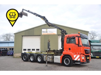 MAN TGS MAN TGS 35-480. 8X4.EURO 6. HAAK + KRAAN. NL-TRUCK