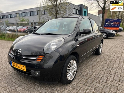 Nissan Micra 1.2 Visia - 130.000Km - Nap - Airco - Zwart