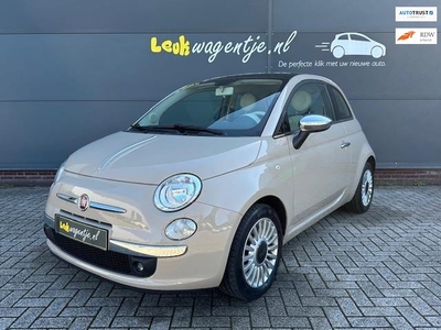 Fiat 500 1.2 Lounge *cappuccino *airco *panorama *lichtmet.